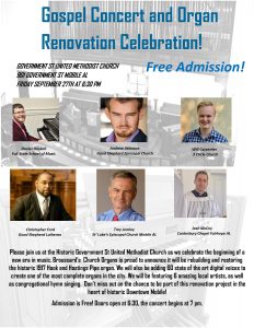 Read more about the article GOSPEL CONCERT & ORGAN RENOVATION CELEBRATION!