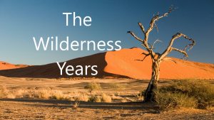 Read more about the article The Wilderness Years-November 15th