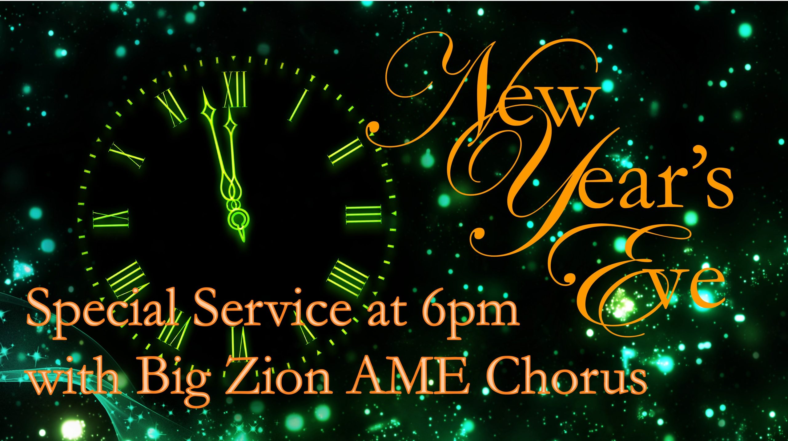 You are currently viewing SPECIAL New Year’s Eve Service – December 31st