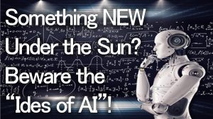 Read more about the article Something NEW Under the Sun? Beware the “Ides of AI”! – May 21st